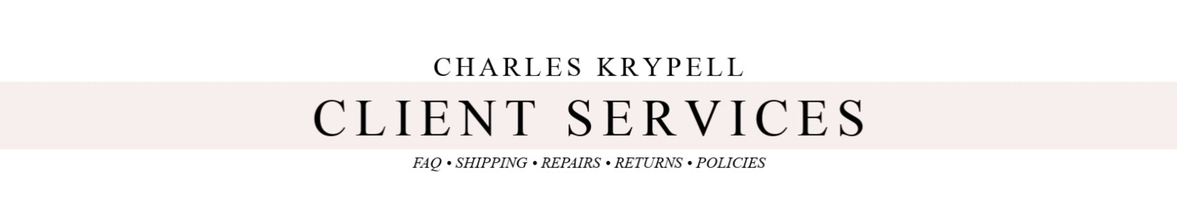 Charles Krypell Client Services Charles Krypell Client Services